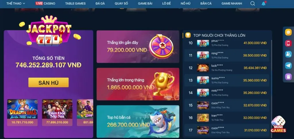 Ứng dụng di động h3bet casino